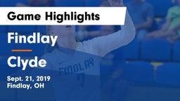 Findlay  vs Clyde Game Highlights - Sept. 21, 2019