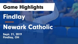Findlay  vs Newark Catholic  Game Highlights - Sept. 21, 2019