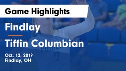 Findlay  vs Tiffin Columbian Game Highlights - Oct. 12, 2019