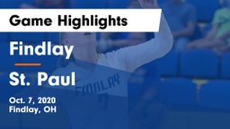 Findlay  vs St. Paul  Game Highlights - Oct. 7, 2020