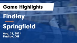 Findlay  vs Springfield  Game Highlights - Aug. 21, 2021