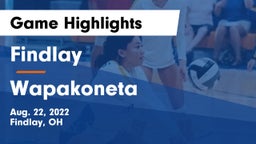 Findlay  vs Wapakoneta  Game Highlights - Aug. 22, 2022
