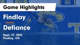 Findlay  vs Defiance  Game Highlights - Sept. 27, 2022