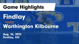 Findlay  vs Worthington Kilbourne  Game Highlights - Aug. 26, 2023
