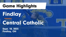 Findlay  vs Central Catholic  Game Highlights - Sept. 18, 2023