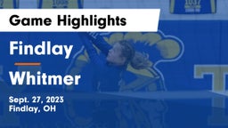 Findlay  vs Whitmer  Game Highlights - Sept. 27, 2023