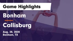 Bonham  vs Callisburg  Game Highlights - Aug. 28, 2020