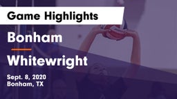 Bonham  vs Whitewright  Game Highlights - Sept. 8, 2020