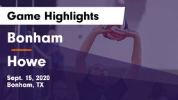 Bonham  vs Howe  Game Highlights - Sept. 15, 2020