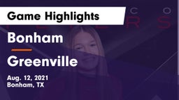Bonham  vs Greenville  Game Highlights - Aug. 12, 2021