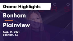 Bonham  vs Plainview  Game Highlights - Aug. 14, 2021