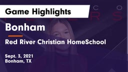 Bonham  vs Red River Christian HomeSchool Game Highlights - Sept. 3, 2021