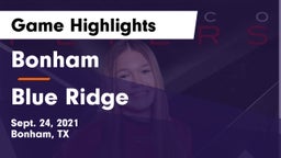 Bonham  vs Blue Ridge  Game Highlights - Sept. 24, 2021