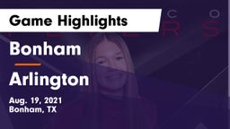 Bonham  vs Arlington  Game Highlights - Aug. 19, 2021