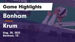 Bonham  vs Krum Game Highlights - Aug. 20, 2022