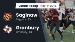 Recap: Saginaw  vs. Granbury  2018