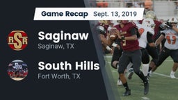 Recap: Saginaw  vs. South Hills  2019
