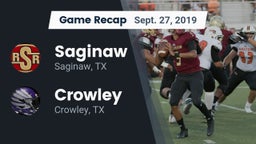 Recap: Saginaw  vs. Crowley  2019