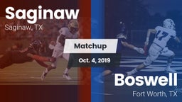 Matchup: Saginaw  vs. Boswell   2019