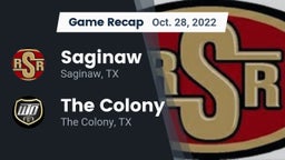 Recap: Saginaw  vs. The Colony  2022