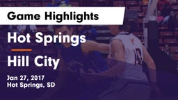 Hot Springs  vs Hill City  Game Highlights - Jan 27, 2017