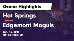 Hot Springs  vs Edgemont Moguls Game Highlights - Jan. 13, 2023