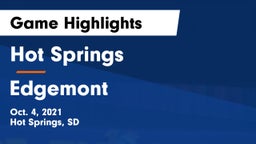 Hot Springs  vs Edgemont Game Highlights - Oct. 4, 2021