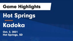 Hot Springs  vs Kadoka Game Highlights - Oct. 2, 2021