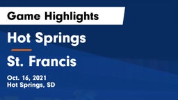 Hot Springs  vs St. Francis Game Highlights - Oct. 16, 2021