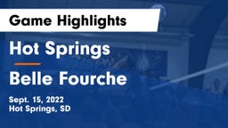 Hot Springs  vs Belle Fourche Game Highlights - Sept. 15, 2022
