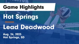 Hot Springs  vs Lead Deadwood Game Highlights - Aug. 26, 2023