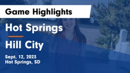 Hot Springs  vs Hill City  Game Highlights - Sept. 12, 2023