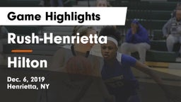 Rush-Henrietta  vs Hilton  Game Highlights - Dec. 6, 2019