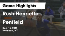 Rush-Henrietta  vs Penfield  Game Highlights - Dec. 13, 2019