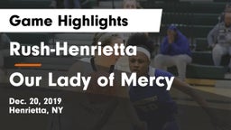 Rush-Henrietta  vs Our Lady of Mercy Game Highlights - Dec. 20, 2019