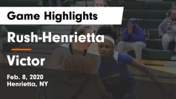 Rush-Henrietta  vs Victor  Game Highlights - Feb. 8, 2020
