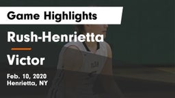 Rush-Henrietta  vs Victor  Game Highlights - Feb. 10, 2020