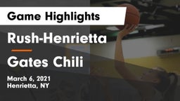 Rush-Henrietta  vs Gates Chili  Game Highlights - March 6, 2021