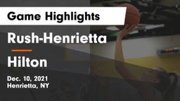 Rush-Henrietta  vs Hilton  Game Highlights - Dec. 10, 2021