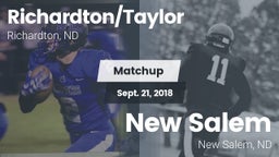 Matchup: Richardton/Taylor vs. New Salem  2018