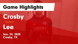 Crosby  vs Lee  Game Highlights - Jan. 24, 2020