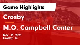 Crosby  vs M.O. Campbell Center Game Highlights - Nov. 13, 2021