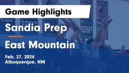 Sandia Prep  vs East Mountain  Game Highlights - Feb. 27, 2024
