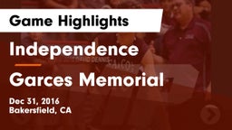Independence  vs Garces Memorial  Game Highlights - Dec 31, 2016