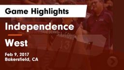 Independence  vs West  Game Highlights - Feb 9, 2017