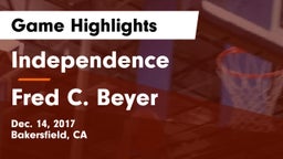Independence  vs Fred C. Beyer  Game Highlights - Dec. 14, 2017