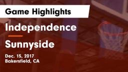 Independence  vs Sunnyside  Game Highlights - Dec. 15, 2017