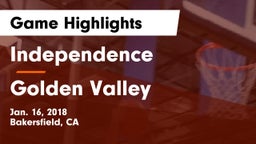 Independence  vs Golden Valley  Game Highlights - Jan. 16, 2018