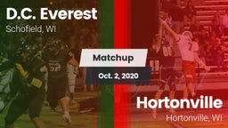 Matchup: Everest  vs. Hortonville  2020