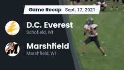 Recap: D.C. Everest  vs. Marshfield  2021
